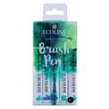 Talens ECOLINE® Brush Pen Marker, sets, 5 kleuren — groenblauw, set