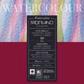 FABRIANO® Watercolour aquarelpapier, 20 cm x 20 cm, fijn, 200 g/m², blok met 20 blad, 4-zijdig gelijmd