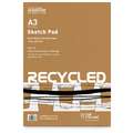 seawhite OF BRIGHTON | RECYCLED CARTRIDGE PAD ○ CupCycling™ ○ papierblok — all media, DIN A3, 29,7 cm x 42 cm, 140 g/m², blok (eenzijdig gelijmd) 50 vellen