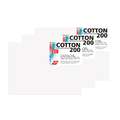 HONSELL | Cotton 200 schildersdoek — katoen universeel geprepareerd, 40 cm x 60 cm, 1 tussenlat, pak van 3 stuks, 1. Rechthoekige formaten