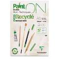 Clairefontaine | Paint ON Recyclé — multi-papier, blok (eenzijdig gelijmd), DIN A5, 14,8 cm x 21 cm, 250 g/m², 1. Blok met 30 vel