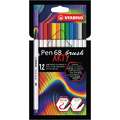 STABILO® | ARTY Pen 68 brush viltstift — sets, 12 viltstiften, set