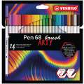 STABILO® | ARTY Pen 68 brush viltstift — sets, 24 viltstiften, set