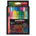 STABILO® | ARTY pointMax fineliner — sets, 24 kleuren, 0,8 mm, conische punt