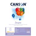 CANSON® Aquareblok Imagine, fine korrel, A 5, 200 g/m², blok (eenzijdig gelijmd)