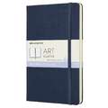 MOLESKINE® | ART Sketchbook — hardcover, Large, 13 cm x 21 cm, 104 blz, 3. Layout: blanco — cover: Sapphire blue