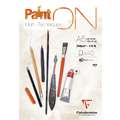 Clairefontaine | Paint ON Blanc — multi-papier, DIN A5, 14,8 cm x 21 cm, 250 g/m², 1 stuk, 2. Blok (kopsgelijmd) met 40 vel