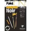 Clairefontaine | Paint ON Noir — zwart multi-papier, A5, 14,8 cm x 21 cm, 250 g/m², 1 stuk, 1. Blok (kopsgelijmd) met 20 vel