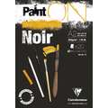 Clairefontaine | Paint ON Noir — zwart multi-papier, A2, 42 cm x 59,4 cm, 250 g/m², 1 stuk, 1. Blok (kopsgelijmd) met 20 vel