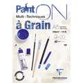Clairefontaine | Paint ON à Grain — multi-papier, DIN A5, 14,8 cm x 21 cm, 250 g/m², 1 stuk, 2. Blok (kopsgelijmd) met 20 vel