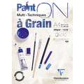 Clairefontaine | Paint ON à Grain — multi-papier, DIN A4, 21 cm x 29,7 cm, 250 g/m², 1 stuk, 1. Blok met 20 vel