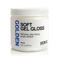 GOLDEN® | Soft gel medium, pot 473 ml, 1 stuk, 1. Gloss = glans