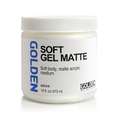GOLDEN® | SOFT GEL acrylmedium — diverse glansgraden, pot 473 ml, 1 stuk, 3. Matte = mat