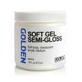 GOLDEN® | SOFT GEL acrylmedium — diverse glansgraden, pot 473 ml, 1 stuk, 2. Semi-gloss = zijdeglans