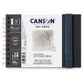 CANSON® | SAUNDERS WATERFORD® ART BOOK — spiraal, DIN A5, 14,8 cm x 21 cm, 300 g/m², blok, spiraalgebonden, 1. Landschap = liggend formaat
