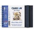 CANSON® | Mixed Media Artists ART BOOK — spiraal, A5, 14,8 cm x 21 cm, 300 g/m², 1. Landschap = liggend formaat