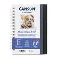 CANSON® | Mixed Media Artist ART BOOK — spiraal, DIN A4, 21 cm x 29,7 cm, 300 g/m², 1. Portret = staand formaat