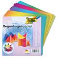Ursus origami vouwblaadjes regenboog, Pak 100 vel 15 x 15cm
