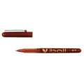 PILOT Pen V-Ball fineliner, rood, 0,7 mm - medium punt