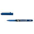PILOT Pen V-Ball fineliner, blauw, 0,5 mm - fijne punt