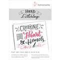 Hahnemühle Hand Lettering Block, DIN A5, 14,8 cm x 21 cm, 170 g/m², satiné, blok (eenzijdig gelijmd) 25 vellen