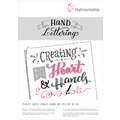 Hahnemühle Hand Lettering Block, DIN A4, 21 cm x 29,7 cm, 170 g/m², satiné, blok (eenzijdig gelijmd) 25 vellen