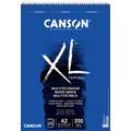 CANSON® XL Mix Media 300 gr/m² universeel papierblok, DIN A2, 42 cm x 59,4 cm, 300 g/m², mat, blok, spiraalgebonden