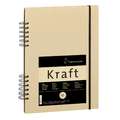 Hahnemühle schetsboek Kraftpapier, DIN A4, 21 cm x 29,7 cm, 120 g/m², ruw, schetsboek