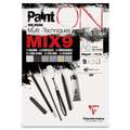 Clairefontaine | PaintON MIX9 — multi-papier, DIN A6, 10,5 cm x 14,8 cm, blok (eenzijdig gelijmd), 250 g/m², 1. Rechthoekig formaat