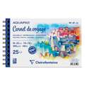 Clairefontaine | AQUAPAD® aquarelpapier — carnet de voyage, 14 cm x 22 cm, 300 g/m², fijn, 2. Blok met 25 vel