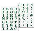 QBIX | Industrial alphabet stencil — 2-sets, (A3) 29,7 cm x 42 cm, set, set