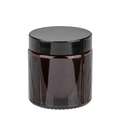 GLOREX | Glazen pot — bruin, 120 ml, Ø 58 mm x 65 mm, 1 stuk