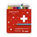 CARAN d'ACHE® | Swisscolor kleurpotloden sets, set 18 st.