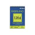 FABRIANO® |1264 tekenblok wit — spiraal, DIN A4, 21 cm x 29,7 cm, 180 g/m², mat, 2. Blok met 50 vel