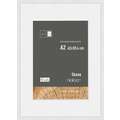nielsen® | Skava wissellijst — grenenhout ○ incl. passe-partout, Wit, DIN A2, 42 cm x 59,4 cm, (A2) 42 cm x 59,4 cm — uitsnede passe-partout 29,7 cm x 42 cm