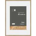 nielsen® | Skava wissellijst — grenenhout ○ incl. passe-partout, Eiken naturel, DIN A2, 42 cm x 59,4 cm, (A2) 42 cm x 59,4 cm — uitsnede passe-partout 29,7 cm x 42 cm