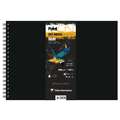 Clairefontaine | Paint ON Noir — zwart multi-papier, DIN A4, 21 cm x 29,7 cm, 250 g/m², 1 stuk, 2. Spiraalblok met 30 vel