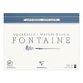 Clairefontaine | FONTAINE® aquarelpapier — grain nuageux 300 g/m², 42 cm x 56 cm, 300 g/m², ruw, 1. Blok met 15 vel — vierzijdig gelijmd