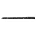 UNI-BALL-Pin Pen - technische tekenpen, 0,1 mm, gekalibreerd|punt met metalen fitting, markers, los, 3. Zwart