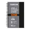 CANSON® | One Art Book™ schetsboek — spiraal, 14 cm x 21,6 cm, fijn, 100 g/m², 1. Portret = staand formaat