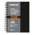 CANSON® | One Art Book™ schetsboek — spiraal, 21,6 cm x 27,9 cm, fijn, 100 g/m², 1. Portret = staand formaat
