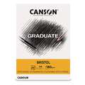 CANSON® | GRADUATE BRISTOL papierblok, DIN A4, 21 cm x 29,7 cm, glad, 180 g/m²