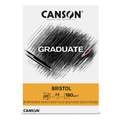 CANSON® | GRADUATE BRISTOL papierblok, DIN A3, 29,7 cm x 42 cm, glad, 180 g/m²