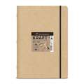 Clairefontaine | KRAFT schetsboek — geniet, A4, 21 cm x 29,7 cm, schetsboek, 115 g/m²