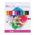 Talens | ECOLINE® Brush Pen Marker — 10-sets, 10 kleuren — helder, set met 10 markers