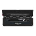 CARAN d'ACHE® | Ballpoint Pen 849™ POPLINE — cadeau-blik, Metallic black, pen / potlood,  los, 1. Zwart & wit