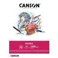 CANSON® | GRADUATE MANGA papierblok, DIN A4, 21 cm x 29,7 cm, glad, 200 g/m², blok (eenzijdig gelijmd)
