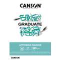 CANSON® | GRADUATE LETTERING MARKER papierblok, A4, 21 cm x 29,7 cm, glad, 180 g/m², blok (eenzijdig gelijmd)