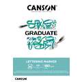 CANSON® | GRADUATE LETTERING MARKER papierblok, DIN A4, 21 cm x 29,7 cm, glad, 180 g/m², blok (eenzijdig gelijmd)
