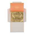 GIUSTO MANETTI | Slagmetaal ○ 14 cm x 14 cm — losse velletjes & op transfer, imitatiegoud n° 2.5 — 25 losse velletjes, 14 cm x 14 cm, pak van 25 stuks, 25 losse velletjes
